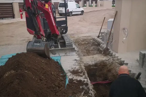 csatorna szakasz kialakítása Telki